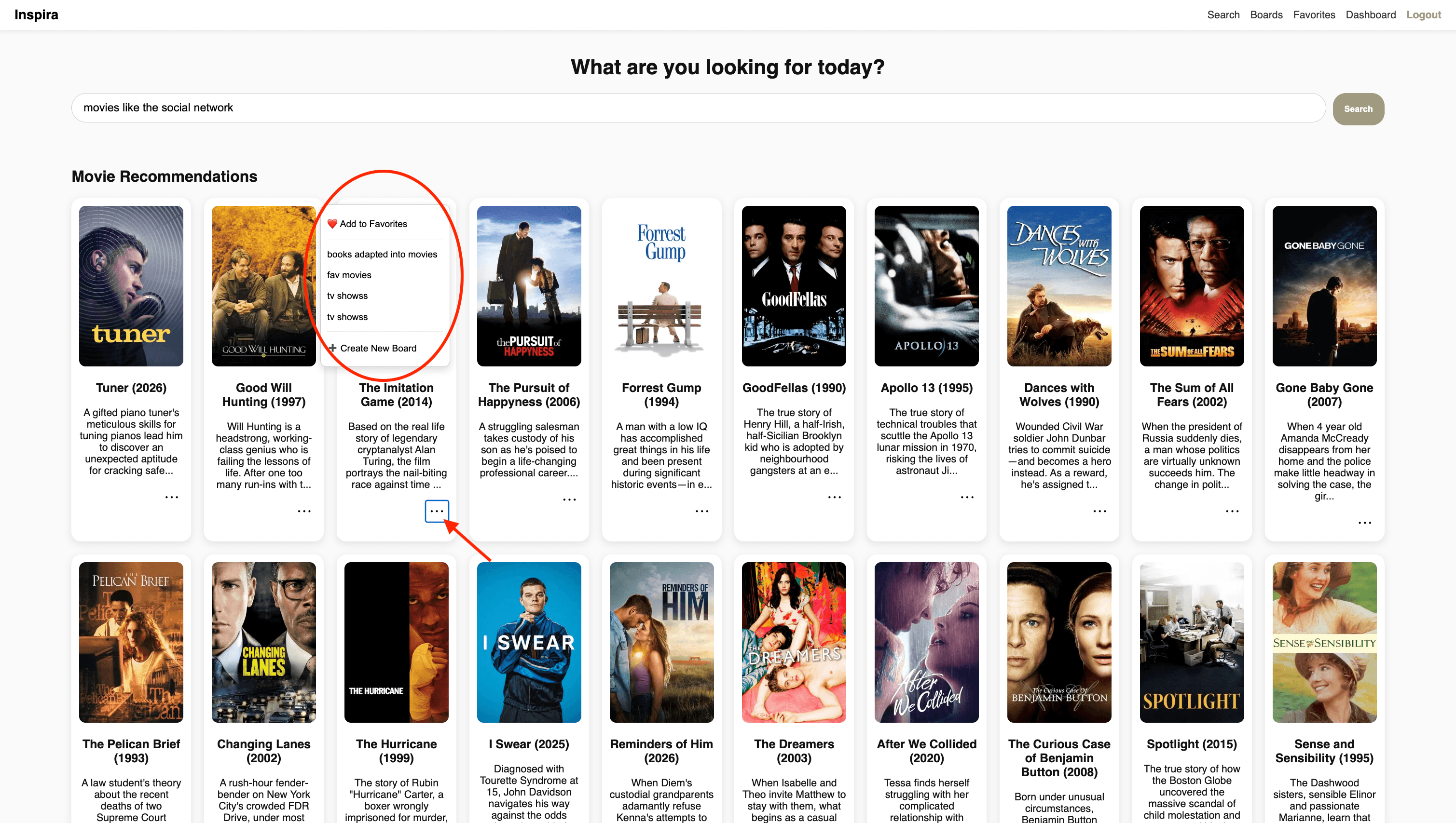 Save and Organize Recommendations